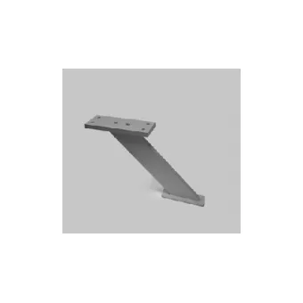 Breakfast bar support, aluminum, inclined, L170mm