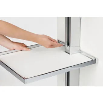 Lentyna CONVOY CENTRO 400x470x90mm, su stikliniais paaukštinimais