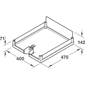 Hook-in shelf, Kesseböhmer Convoy Centro Door front fixing pull out larder unit
