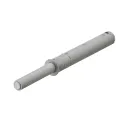 Atmetiklis durelių įfrezuojamas gumuotas L20mm, pilka