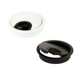 Lizdas laidams Ø80x13mm, su šepetėliu chromas