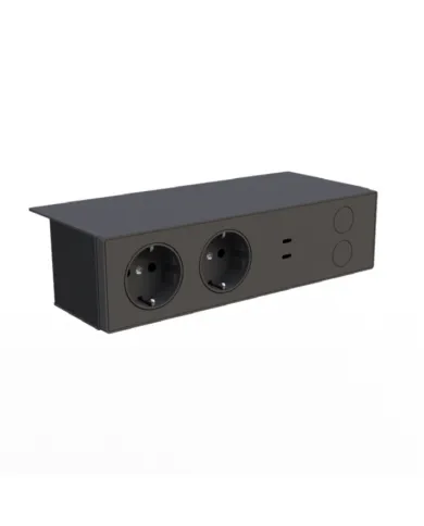 Rozečių blokas/konverteris NETY relingui SYSTEMA SCK D-M MAX 24V/100W juoda MW M24