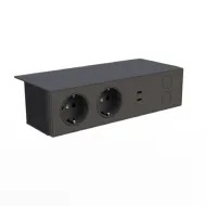 Rozečių blokas/konverteris NETY relingui SYSTEMA SCK D-M MAX 24V/100W  juoda MW M24