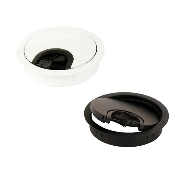 Cable grommet Ø80x13mm with brush stainless steel