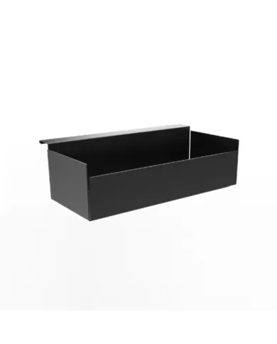 Shelf/tray for railing system SYSTEMA L305mm black