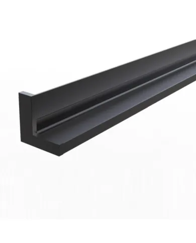 Kabykla profilis SYSTEMA SHE D-M L900mm, 2x8,8W 24V MW juoda matinė