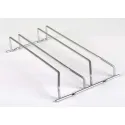 Glass rack, double, chrome