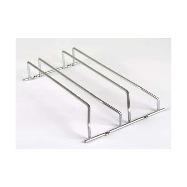 Glass rack, double, chrome