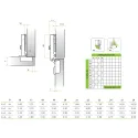Hinge 105°, full overlay, 0mm