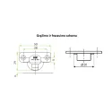 Hinge 105°, inset, 15mm