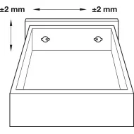 Ekscentrikas fasado reguliavimui +/- 2mm HAFELE