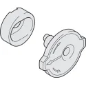 Drawer front adjuster, 2-piece