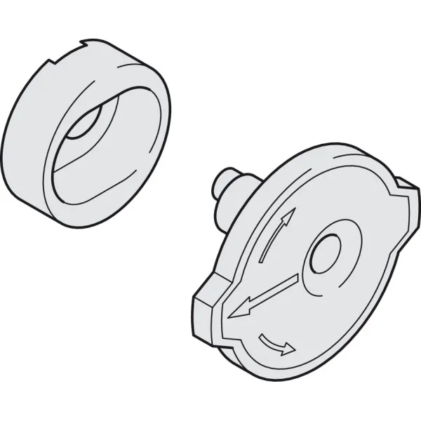 Ekscentrikas fasado reguliavimui +/- 2mm,