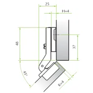 Lankstas 26' kampinis 45/18 FGV