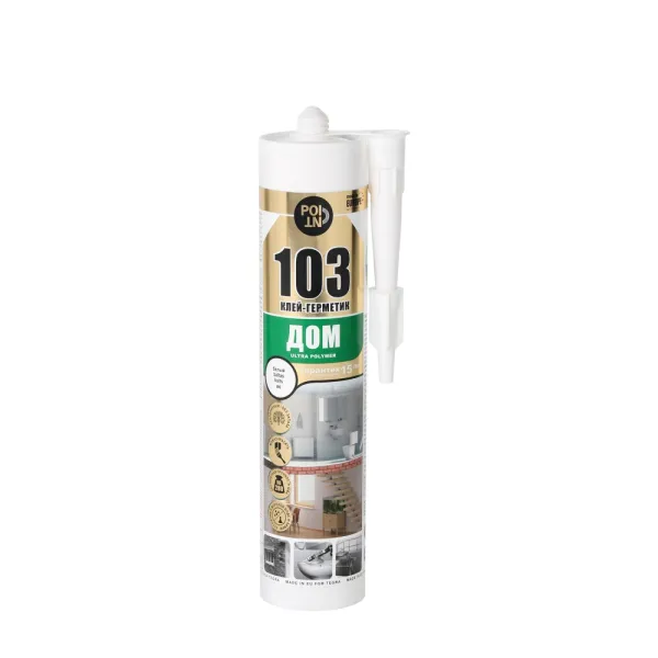 Glue-sealant POINT103 HOME, polymeric, 290ml, white