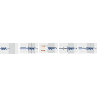 Plasterboard dowel MFJ32, 14x32mm, metal, MUNGO