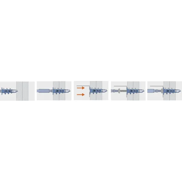 Plasterboard dowel MFJ32, 14x32mm, metal, MUNGO