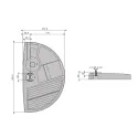 Dėklas kanceliarinis 345x207x34 pilka K