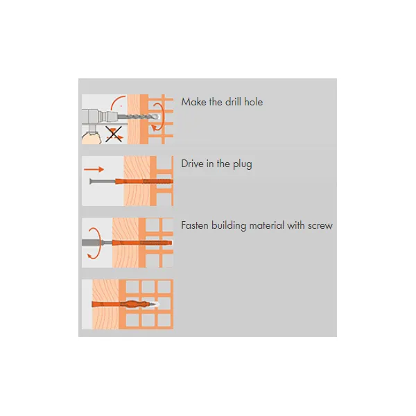 Dowel MQL-ST 8x80mm with screw for M6x85mm frames MUNGO