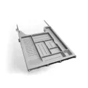 Stationery case with rails 392x480mm gray