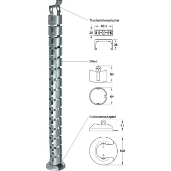 Cable guide, Link design