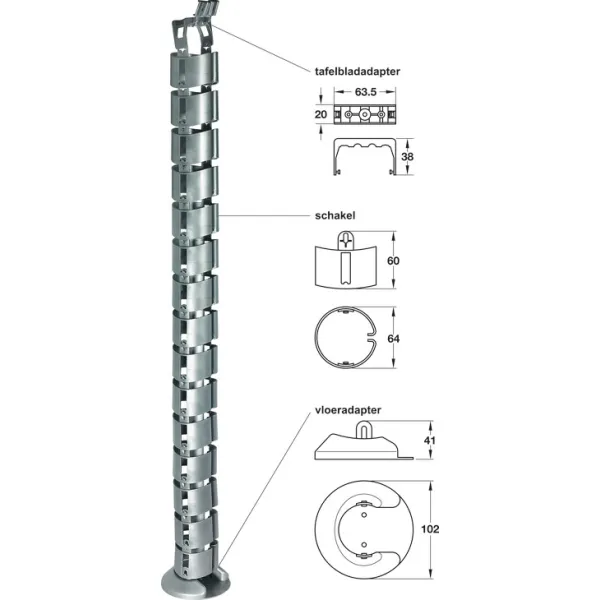 Cable guide, Link design