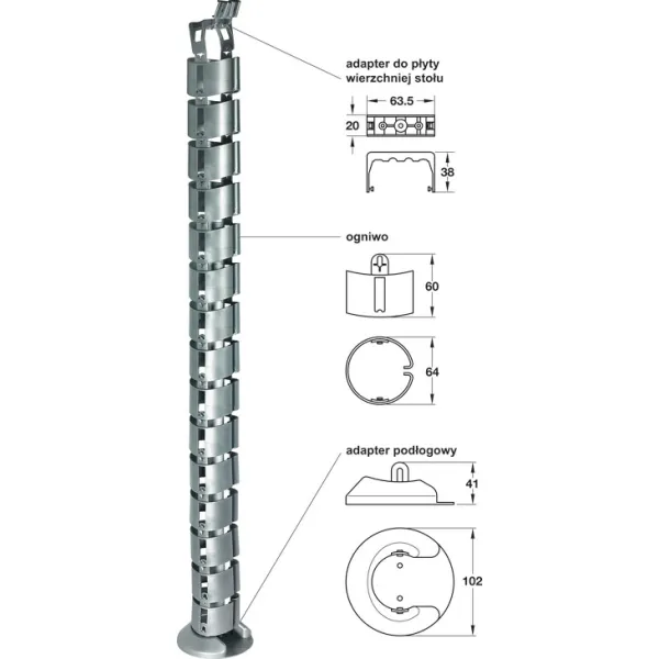 Cable guide, Link design