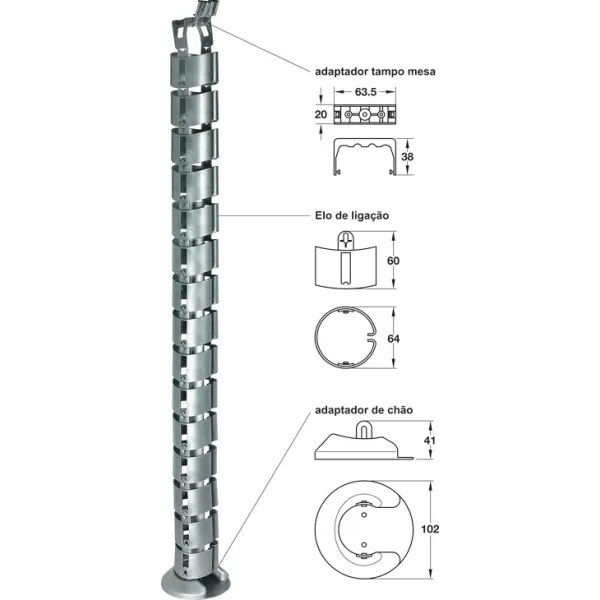 Cable guide, Link design