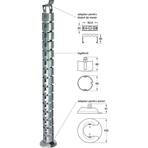 Cable guide, Link design