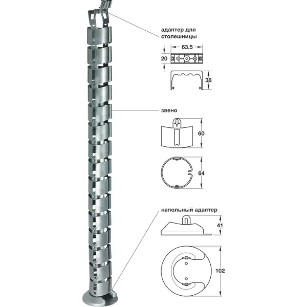 Cable guide, Link design