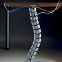 Cable management system VERTEBRA white