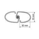 Cable management system VERTEBRA white