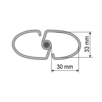 Cable management system VERTEBRA white