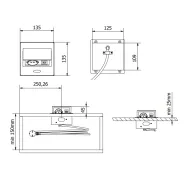 RB AVARO 1xschuko+USB-A+C kr. aliuminis