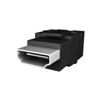 Keystone - HDMI 2.0, socket/socket, black