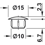 Dangtelis D10/15 šv.pilka H