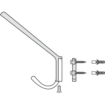 Pakabėlė CC20mm, L141mm, chromas