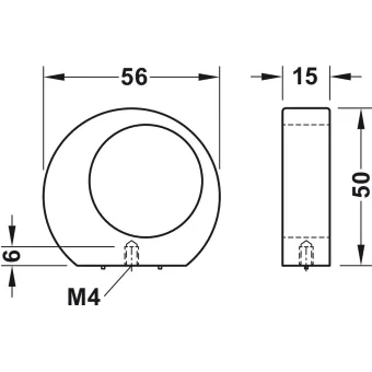 Furniture knob, Häfele Design, Model H2150