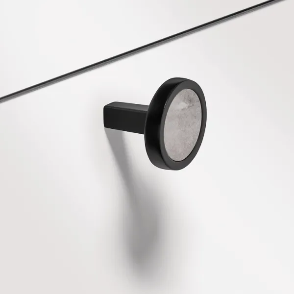 Rankenėlė taškinė H2175 Ø32mm, marmuro/matinės juodos spalvo