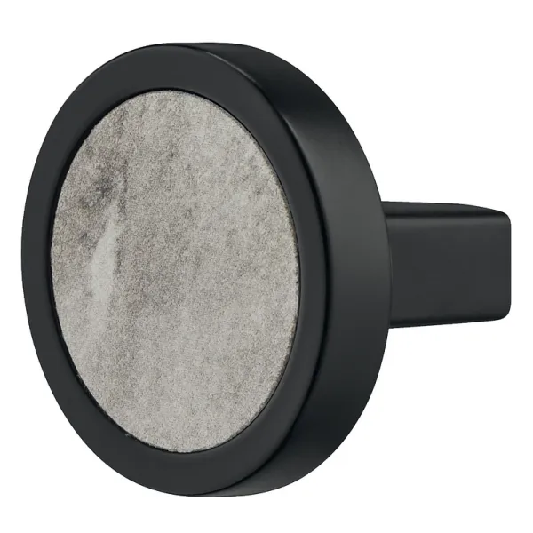 Rankenėlė taškinė H2175 Ø32mm, marmuro/matinės juodos spalvo