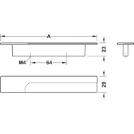 Rankenėlė H2195 64/124 pilka mėlyna H