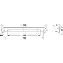 Rankenėlė H1520 CC160-192mm, 218x21mm, sendinto vario spalva