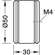 Rankenėlė tašk. H2310 D50 mat.juoda H
