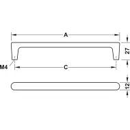 Rankenėlė H2125 128/140 šlif.juoda H