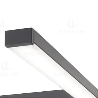 Šviestuvas LED NITEBS 230V/7W L500mm, juoda šilta balta šviesa 3000K