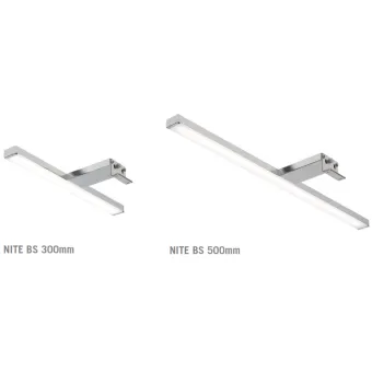 Šviestuvas LED NITEBS 230V/7W L500mm, juoda šilta balta šviesa 3000K