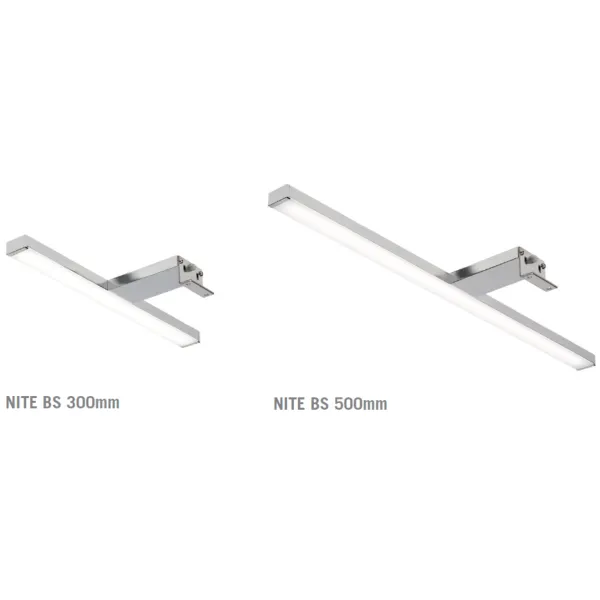Šviestuvas LED NITEBS 230V/7W L500mm, juoda šilta balta šviesa 3000K
