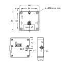 Electronic invisible lock, MIFARE1 80x80x27mm black