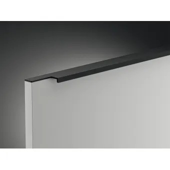 Profilio rankenėlė įfrezuojama 61420 L900mm, šlifuotos juodos spalvos