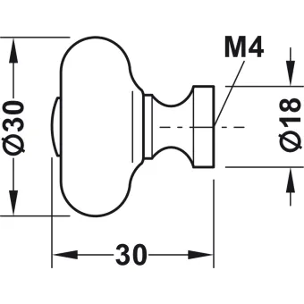 Furniture knob, Traditional